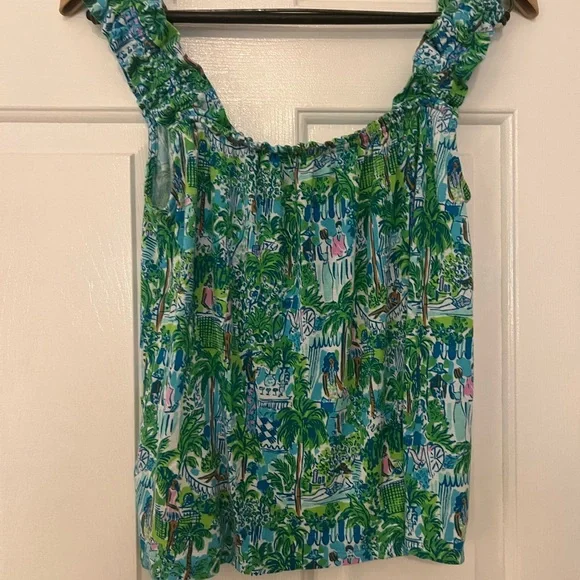 Lilly Pulitzer Teopical Print Sleeveless Top - Picture 5 of 5